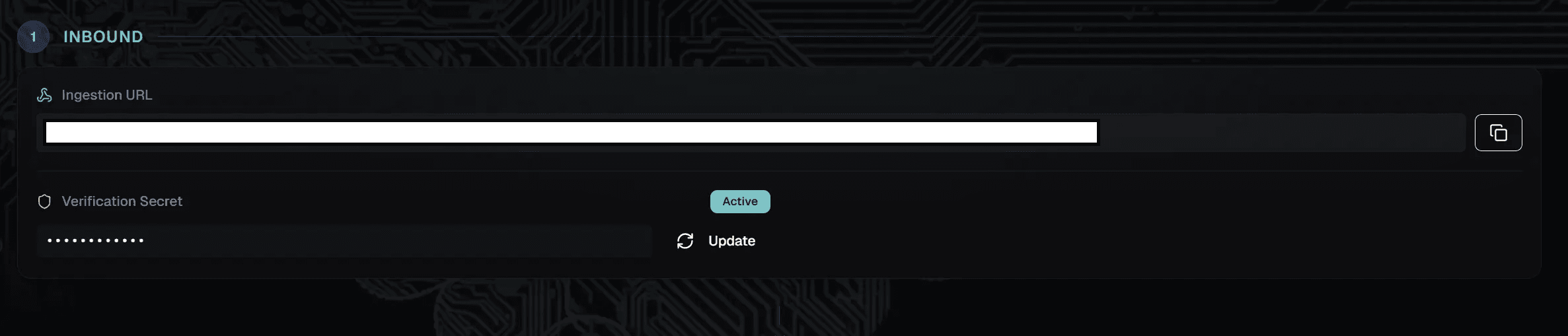 Figure 7: Ingestion URL